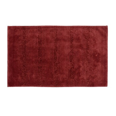 24"x40"Essence Nylon Washable Bathroom Rug Chili Red - Garland Rug