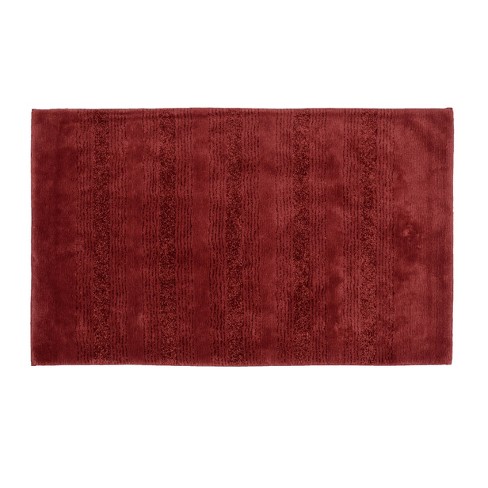 Garland Rug Traditional 4-Piece Bathroom Rug Set Red