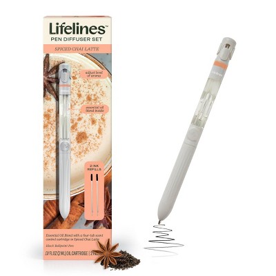 Lifelines Pen Diffuser with Essential Oil Blends Spiced Chai Latte