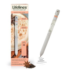 Lifelines Pen Diffuser with Essential Oil Blends Spiced Chai Latte - 1 of 4