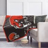 NFL Cleveland Browns Helmet Stripes Flannel Fleece Blanket - 2 of 3