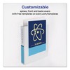 Avery Durable View Binder with DuraHinge and Slant Rings, 3 Rings, 1.5" Capacity, 11 x 8.5, White - 3 of 4