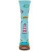 Memoi Women's New Jersey Rayon From Bamboo Crew Socks Aqua 9-11 - 2 of 3