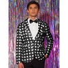 Lars Amadeus Men's Polka Dots Notch Lapel One Button Wedding Sports Coats - 2 of 4