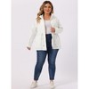 Agnes Orinda Women's Plus Size Winter Zipper Drawstring Waist Long Sleeve with Pockets Fashion Jackets - 3 of 4