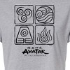 Women's - Avatar: The Last Airbender - Four Elements Cropped Graphic T-Shirt - 2 of 4