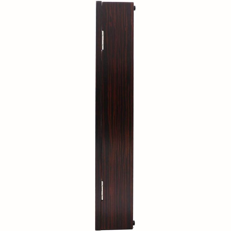 Seiko Modern Dark Wooden Wall Clock with Pendulum and Dual Chimes, 3 of 6