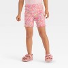 Toddler Girls' 2pc Disney Minnie Mouse Floral T-Shirt & Biker Shorts Set - Pink - 4 of 4