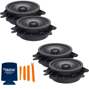 PowerBass OE Series Direct Replacement Coaxial Speakers Compatible With Toyota Yaris 07-10 - 1 of 3