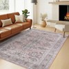 Vintage Persian Area Rugs for Living Room Bathroom Indoor Thin Soft Floor Mat for Bedroom Washable Low Pile Non Slip Carpet - 3 of 4