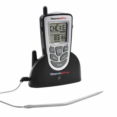 ThermoPro TP09B Wireless Meat Thermometer for Grilling Smoker Food Cooking BBQ Oven Safe Thermometer with Long Temp Probe