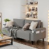 80.7" Loveseat Sofa, Fabric Modern Sleeper Sofa Couch for Living Room, Sofa Cama,  Wood Frame, Easy to Install, Sleeper Recliner Furniture - 4 of 4
