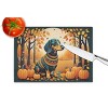 NEW Dachshund Fall Glass Cutting Board Decorative Tempered Glass Kitchen Cutting and Serving Board Large Size Chopping Board - 4 of 4