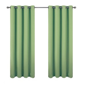 RT Designers Collection Oakley Embossed Blackout Polyester Window Curtain Grommet Panel Sage - 1 of 4