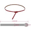 INSPIRE CHIC Women's Skinny Waistband No Buckle Fit to Dress Adjustable Belt - 3 of 4