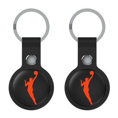 Keyscaper WNBA Insignia Black Airtag Holder 2-Pack