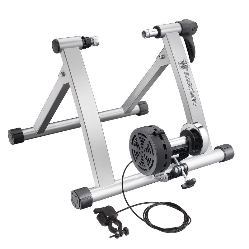 Indoor Bike Trainer – Convert Mountain, Road, or Beach Bicycle into a Stationary Exercise Bike for Indoor Riding All Year Round by Bike Lane (Silver), 1 of 9