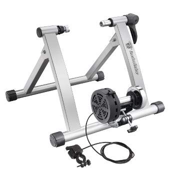 Indoor Bike Trainer – Convert Mountain, Road, or Beach Bicycle into a Stationary Exercise Bike for Indoor Riding All Year Round by Bike Lane (Silver)