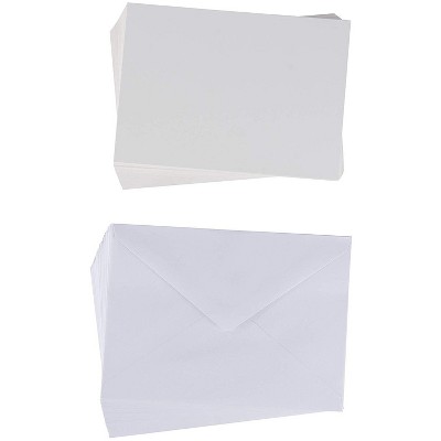  Sustainable Greetings 48-Pack White Blank Greeting Cards, DIY Plain Postcard Notecard for Thank You & Invitation, 5x7 in 