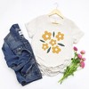 Simply Sage Market Women's Yellow Daisies Short Sleeve Graphic Tee - 2 of 2