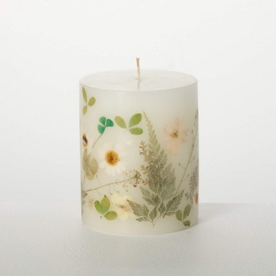 Vance Kitira 4" Infused Garden Breeze Pillar Candle