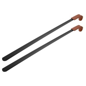 Unique Bargains Stainless Steel Curved Handle Shoe Horn 2 Pcs - 1 of 4