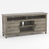 TV Stand for 63 in, Entertainment Center with Adjustable Shelves, Farmhouse TV Stand with Cabinet Doors - 4 of 4