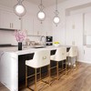TOV Furniture Lisa Pleated Velvet Counter Stool by Inspire Me! Home Decor - 2 of 4