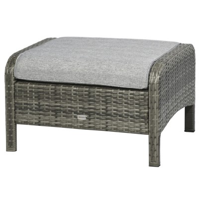 Elysian 5-Piece Grey PE Rattan Outdoor Conversation Set with Cushions