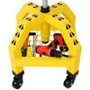 Rolling Shop Stool for Garage with Casters, Adjustable Height 360° Swivel Shop Seat with Tool Tray Storage, Lower Shelf Ergonomic Padding - 2 of 4