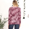 Anna-Kaci Women's Leopard Print Long Sleeve T-Shirt Top - 2 of 4