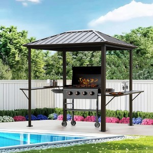 Gsluuk Grill Hardtop Gazebo Outdoor Metal Hard Top Gazebo - 1 of 1