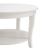Racxily Round Coffee Table with 2-Tier Storage - Durable Wood Center Round Coffee Table, 30x30x18 Inches, Cozy for Bedroom/Apartment/Small Spaces - 2 of 4