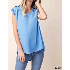 Women's Ruffled Sleeves Top - KORI - 1 of 3