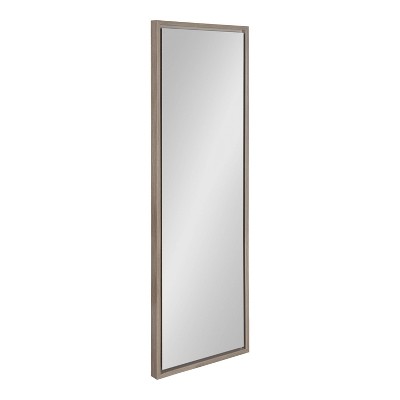 16" x 48" Evans Rectangle Wall Mirror Gray - Kate & Laurel All Things Decor