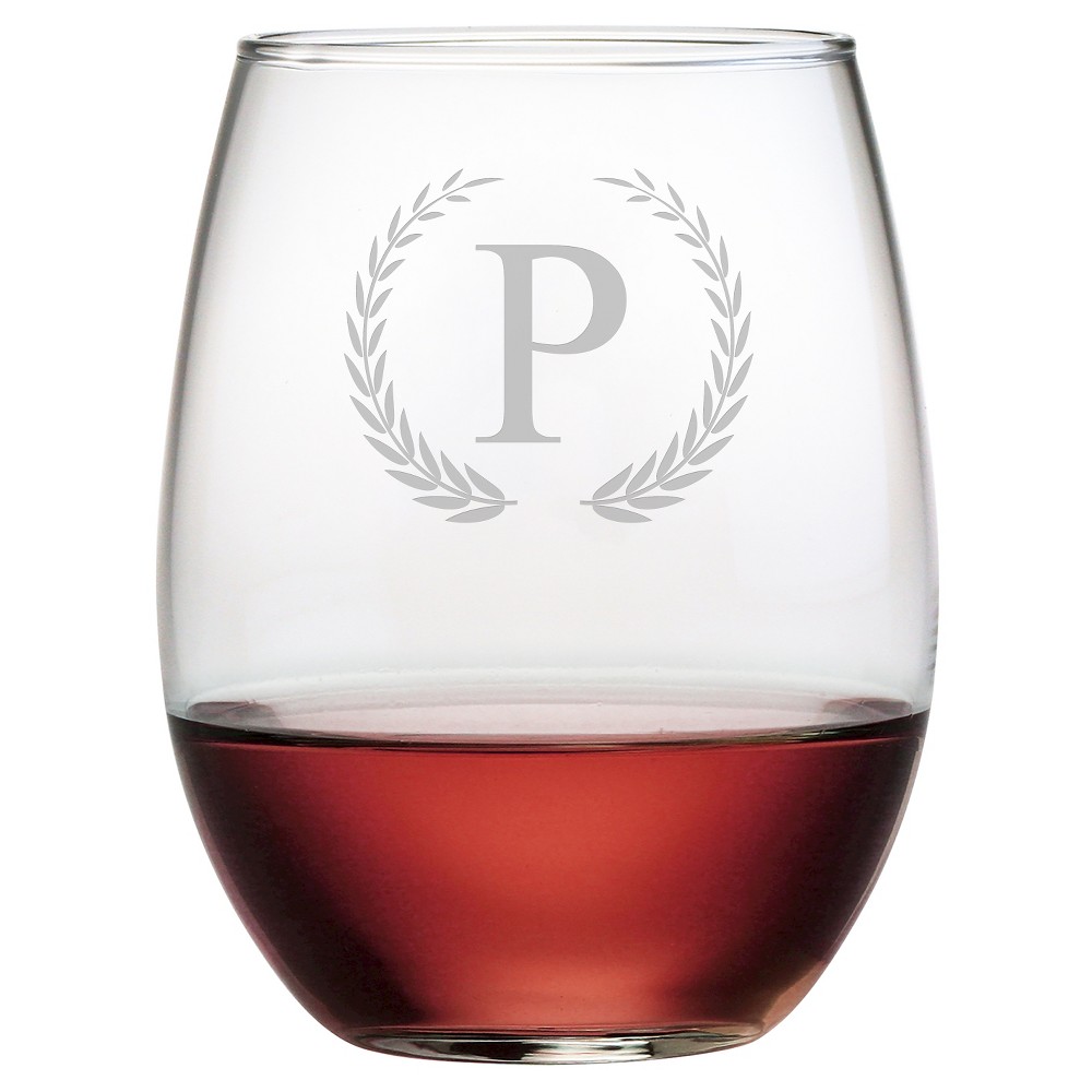 monogrammed wine glasses