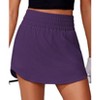 Pinspark Golf Skirts for Women High Elastic Waisted Athletic Skort 2 Pockets Curved Hem Tennis Skirt for Pickleball Workout - 3 of 4