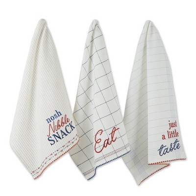 Design Imports Asst What'S Cookin' Embellished Dishtowel Set/3