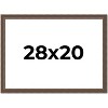 PosterPalooza | Elegant Brown Picture Frame - UV Acrylic, Backing Board, Hanging Hardware Included - 2 of 4
