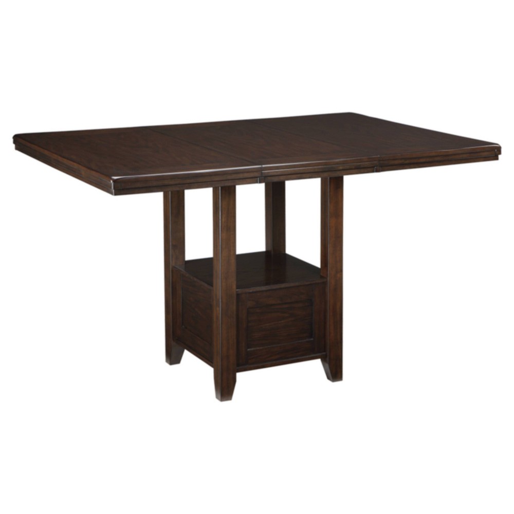 Photos - Dining Table Ashley Counter Height Extendable  Dark Chestnut - Signature Design by 