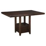 Counter Height Extendable Dining Table Dark Chestnut - Signature Design by Ashley