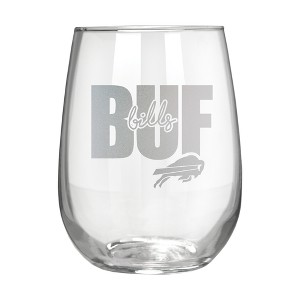 NFL Buffalo Bills The Vino Stemless 17oz Wine Glass - Clear - 1 of 1