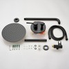 10" Stainless Steel Rain Shower Head Handheld Shower Set, Wall Mounted Shower Faucet Set, 2 Way Pressure Balance Shower Valve Kit - 4 of 4