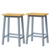 Large Kitchen Island with 2 Bar Stools, Power Outlet, Door Interior Storage Rack, Kitchen Storage Cart - 2 of 4