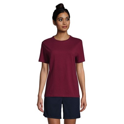 Lands' End School Uniform Women's Short Sleeve Feminine Fit Essential T-shirt