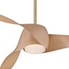 58" Minka Aire Modern Indoor Ceiling Fan with LED Light Remote Control Maple Opal Glass for Living Room Kitchen Bedroom Family - 3 of 4