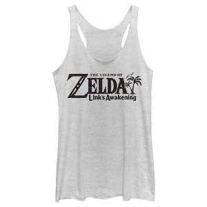 Women's Nintendo Legend of Zelda Link's Awakening Switch Logo Racerback Tank Top - 1 of 3