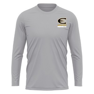 Emporia State University Adult Sport Long Sleeve Left Chest Logo, Athletic Heather - 1 of 4