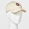 Women's Good Day To Be Kind Cotton Baseball Hat - Mighty Fine Cream - 2 of 4