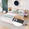 Queen Size Platform Bed with Headboard, Drawers and Shelves - 2 of 4